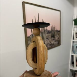 Modern Wooden Candle Holder